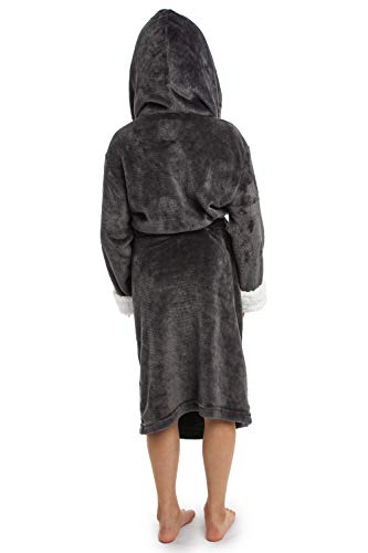 CityComfort Bata De Baño para Niños | Albornoz De Toalla De Baño De Peluche Super Suave (13-14 años, Gris) CityComfort Bata De Baño para Niños | Albornoz De Toalla De Baño De Peluche Super Suave (13-14 años, Gris)