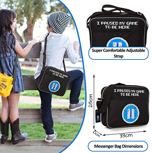 CityComfort I Paused My Game To Be Here Mochila Bandolera Con Lentejuela Reversible, Bolso Bandolera Grande Con Correa Larga Para Portátil, Mochilas Para Viaje Gimnasio Colegio, Regalos Para Gamers CityComfort I Paused My Game To Be Here Mochila Bandolera Con Lentejuela Reversible, Bolso Bandolera Grande Con Correa Larga Para Portátil, Mochilas Para Viaje Gimnasio Colegio, Regalos Para Gamers