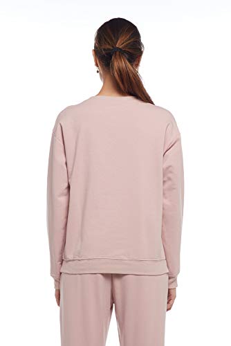 CIVICO 51 Chándal mujer suéter mujer suéter mujer invierno cuello suéter mujer sudaderas mujer ropa invierno chándal mujer para casa tiempo libre Sweatshirt gimnasio Rosa Large-X-Large