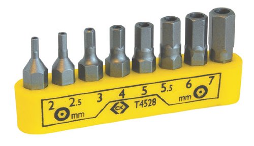 C.K T4528 - Conjunto de clip para puntas de destornillador - 8 piezas hexagonales a prueba de errores C.K T4528 - Conjunto de clip para puntas de destornillador - 8 piezas hexagonales a prueba de errores