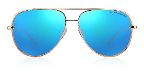 CLANDESTINE Panorama Gold Light Blue by HYPE - Gafas de Sol Nylon HD Hombre & Mujer CLANDESTINE Panorama Gold Light Blue by HYPE - Gafas de Sol Nylon HD Hombre & Mujer