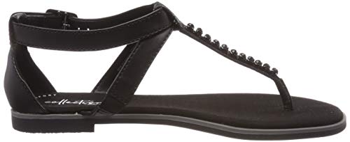 Clarks Bay Poppy, Sandalias con Tira Vertical Mujer, Negro (Black Interest-), 38 EU Clarks Bay Poppy, Sandalias con Tira Vertical Mujer, Negro (Black Interest-), 38 EU