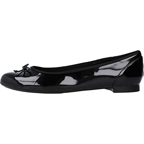 Clarks Couture Bloom, Bailarinas para Mujer, Negro (Black Patent), 40 EU