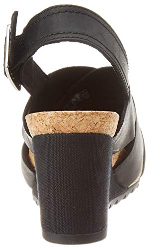 Clarks Flex Sand, Sandalias de Talón Abierto para Mujer, Negro (Black Leather Black Leather), 37 EU Clarks Flex Sand, Sandalias de Talón Abierto para Mujer, Negro (Black Leather Black Leather), 37 EU