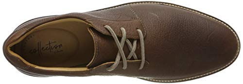 Clarks Grandin Plain, Zapatos de Cordones Derby Hombre, Piel marrón, 41.5 EU