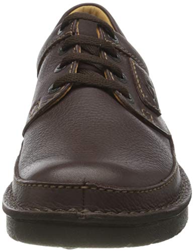 Clarks Nature II, Oxford Plano Hombre, Marrón (Brown), 41 EU