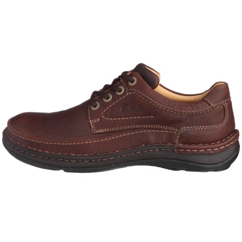Clarks Nature Three 20339005 - Zapatos casual de cuero nobuck para hombre (Mahogany Leather), color marrón, talla 41 Clarks Nature Three 20339005 - Zapatos casual de cuero nobuck para hombre (Mahogany Leather), color marrón, talla 41
