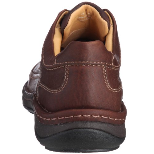 Clarks Nature Three 20339005 - Zapatos casual de cuero nobuck para hombre (Mahogany Leather), color marrón, talla 41