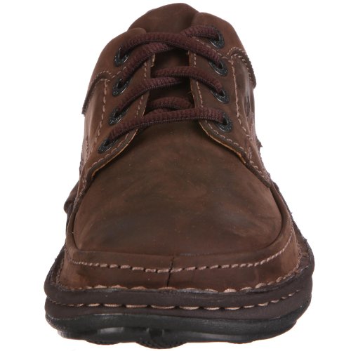 Clarks Nature Three 20340682 - Zapatos casual de cuero nobuck para hombre, color marrón (Ebony Oily), talla 43 Clarks Nature Three 20340682 - Zapatos casual de cuero nobuck para hombre, color marrón (Ebony Oily), talla 43