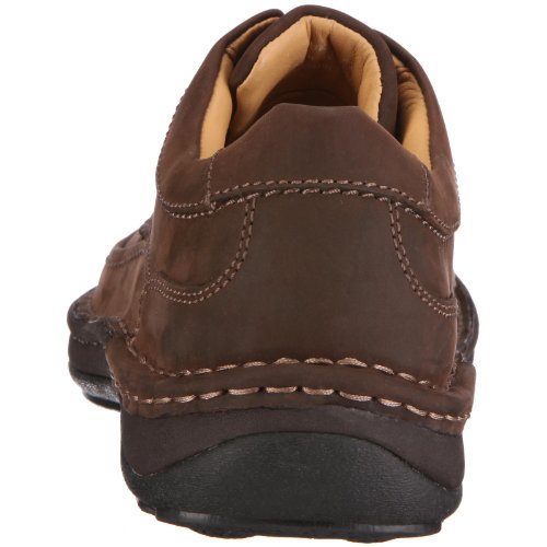 Clarks Nature Three 20340682 - Zapatos casual de cuero nobuck para hombre, color marrón (Ebony Oily), talla 43