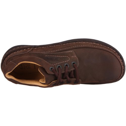 Clarks Nature Three 20340682 - Zapatos casual de cuero nobuck para hombre, color marrón (Ebony Oily), talla 43 Clarks Nature Three 20340682 - Zapatos casual de cuero nobuck para hombre, color marrón (Ebony Oily), talla 43
