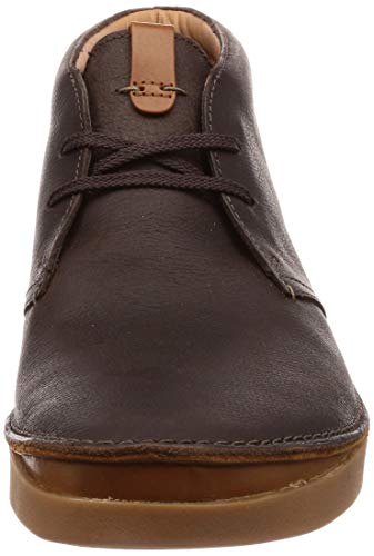 Clarks Oakland Rise, Botas Chukka Hombre, Marrón (Dark Brown Lea), 46 EU