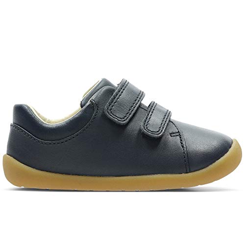 Clarks Roamer Craft T, Zapatillas Niñas, Azul (Navy Leather Navy Leather), 17.5 EU