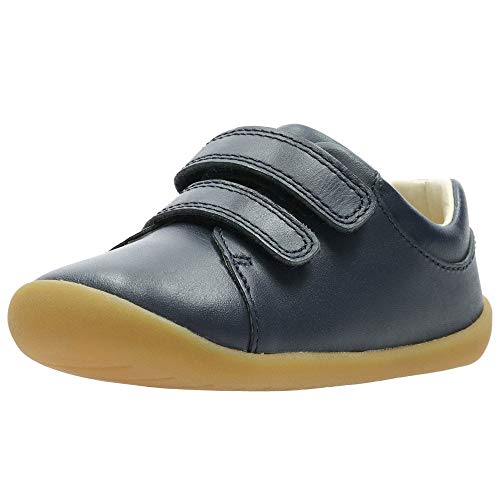 Clarks Roamer Craft T, Zapatillas Niñas, Azul (Navy Leather Navy Leather), 17.5 EU