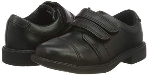 Clarks Scala Skye T, Mocasines Niños, Negro (Black Leather Black Leather), 27 EU