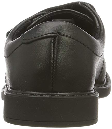 Clarks Scala Skye T, Mocasines Niños, Negro (Black Leather Black Leather), 27 EU