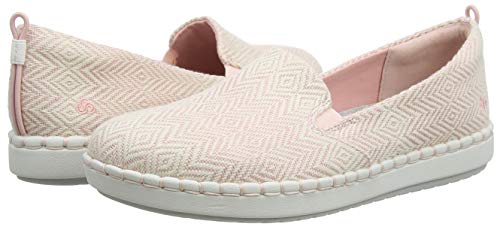 Clarks Step Glow Slip, Zapatillas sin Cordones para Mujer, Beige (Pink Pink), 37 EU