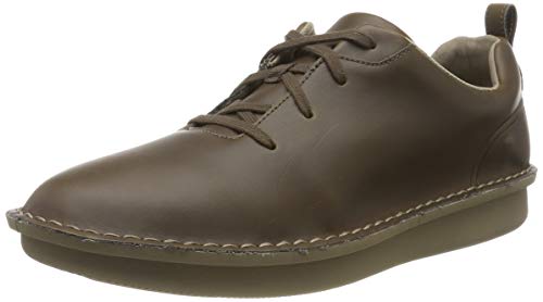 Clarks Step Welt Free_Sneaker, Zapatillas Hombre, Marrón Oscuro, 43 EU