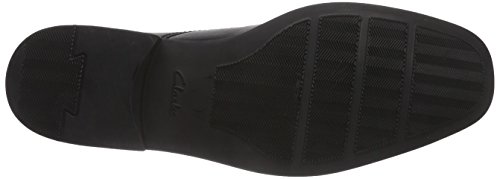 Clarks Tilden Plain, Zapatos Derby para Hombre, Negro (Black Leather), 48 EU