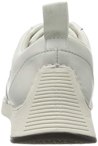 Clarks Tri Sprint, Zapatillas Hombre, Blanco (White Leather White Leather), 40 EU