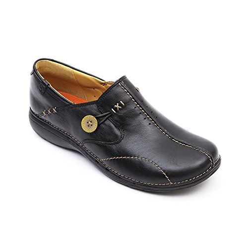 Clarks Un Loop, Mocasines Mujer, Negro (Black Leather), 38 EU Clarks Un Loop, Mocasines Mujer, Negro (Black Leather), 38 EU