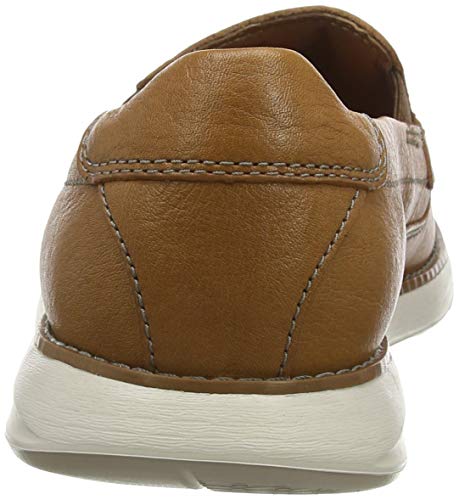 Clarks Un Pilot Step, Mocasines para Hombre, Marrón (Tan Leather Tan Leather), 44 1/2 EU