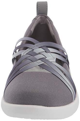 Clarks Women's Sillian 2.0 Cora Ballet Flat, Grey Textile, 085 W US