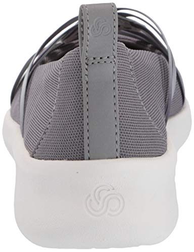 Clarks Women's Sillian 2.0 Cora Ballet Flat, Grey Textile, 085 W US