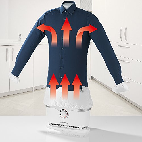 CLEANmaxx planchadora automática de Camisas se Seca y Plancha automáticamente | Máquina de Planchar Camisas y Blusas Totalmente automática