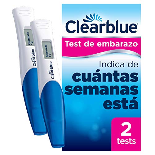 Clearblue Test de Embarazo Digital, Prueba de Embarazo con Indicador de Semanas, 2 Unidades Clearblue Test de Embarazo Digital, Prueba de Embarazo con Indicador de Semanas, 2 Unidades