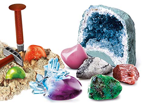 Clementoni 59005.6 Galileo-Juego de excavación de minerales y Cristales