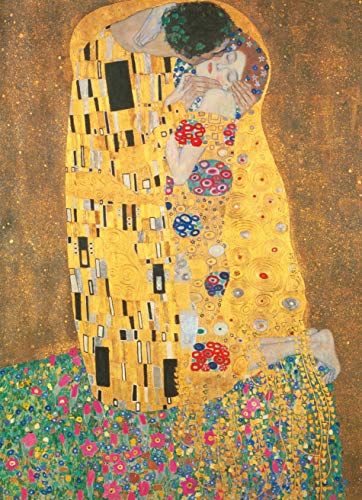 Clementoni - Puzzle Grandes museos 1000 Piezas Klimt: El Beso (31442)