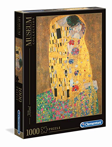 Clementoni - Puzzle Grandes museos 1000 Piezas Klimt: El Beso (31442)
