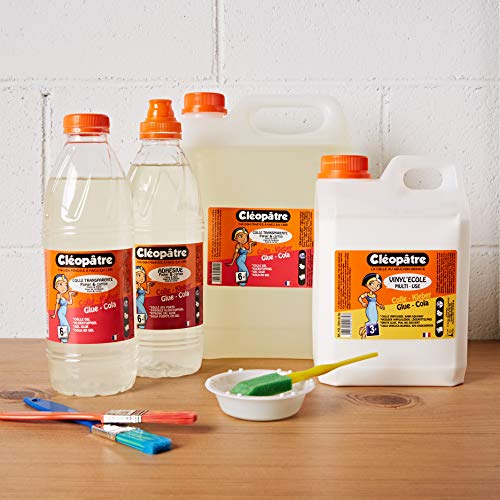 Cleopatre CT1L - Pegamento transparente especial para escuelas, 1 kg Cleopatre CT1L - Pegamento transparente especial para escuelas, 1 kg