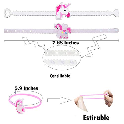 Clerfy Acc 41 Pieza Unicornio Pulsera Anillo Tatuajes temporales Niños Regalos Clerfy Acc 41 Pieza Unicornio Pulsera Anillo Tatuajes temporales Niños Regalos