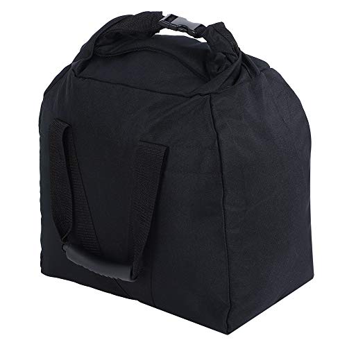 Clindly Bolsa de Arena Levantamiento de Pesas - Fitness Levantamiento de Pesas Bolsa de Arena Ejercicio al Aire Libre Body Building Arena Bolsa Accesorio (Negro)