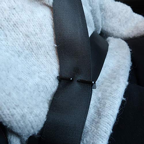 Clips de Ajuste del cinturón de seguridad, Juego de 2,Correa del cinturón de seguridad, Regulador del tope, evita que el cinturón roce el cuello, hasta 3.5 cm de ancho de cinturón, negro Clips de Ajuste del cinturón de seguridad, Juego de 2,Correa del cinturón de seguridad, Regulador del tope, evita que el cinturón roce el cuello, hasta 3.5 cm de ancho de cinturón, negro