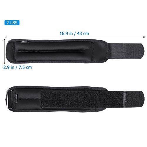 CLISPEED 2PCS Pesas de Tobillo Pesas de muñeca Relleno de Arena Correas Ajustables para Caminar Correr Gimnasio Fitness Ejercicio Gimnasia (2lbs) CLISPEED 2PCS Pesas de Tobillo Pesas de muñeca Relleno de Arena Correas Ajustables para Caminar Correr Gimnasio Fitness Ejercicio Gimnasia (2lbs)