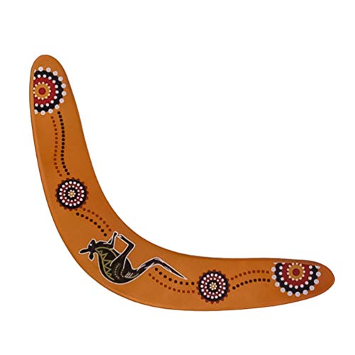 CLISPEED Boomerang de Madera con Forma de V Boomerang Entregado Boomerang Deportivo de Regreso Maniobra Dardo Juguete Volador para Niños Adultos Al Aire Libre (Color Variado)