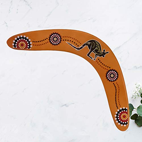 CLISPEED Boomerang de Madera con Forma de V Boomerang Entregado Boomerang Deportivo de Regreso Maniobra Dardo Juguete Volador para Niños Adultos Al Aire Libre (Color Variado)