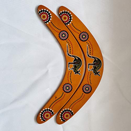 CLISPEED - Boomerang de madera en forma de V con forma de V y maniobra, para jugar al aire libre, juguete volante para adultos y niños (color surtido) CLISPEED - Boomerang de madera en forma de V con forma de V y maniobra, para jugar al aire libre, juguete volante para adultos y niños (color surtido)