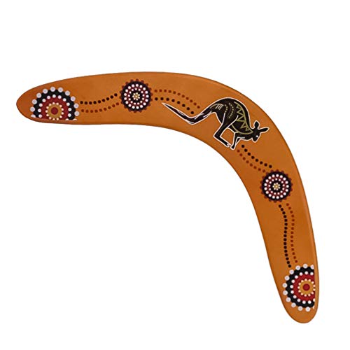 CLISPEED - Boomerang de madera en forma de V con forma de V y maniobra, para jugar al aire libre, juguete volante para adultos y niños (color surtido)
