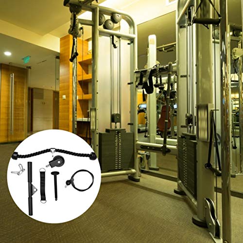 CLISPEED Fitness Polea Set Tricep Bicep Pull Rope Heavy Duty Arm Strength Ejercitador DIY Equipo de Entrenamiento para Mujeres Hombres Principiantes CLISPEED Fitness Polea Set Tricep Bicep Pull Rope Heavy Duty Arm Strength Ejercitador DIY Equipo de Entrenamiento para Mujeres Hombres Principiantes