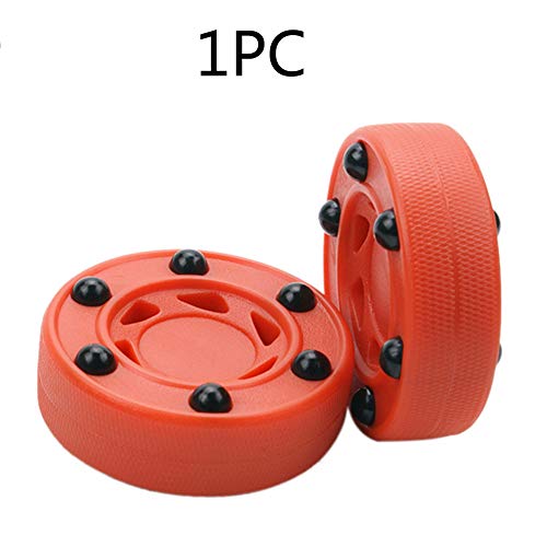 CLIUS ller Hockey Puck Orange Profesional und Ruedas ABS Durable Gh Densidad Accesorios Perfectamente Equilibrio Anti ll Práctica