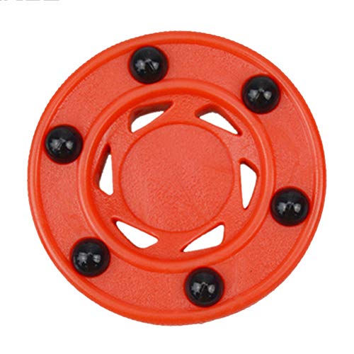 CLIUS ller Hockey Puck Orange Profesional und Ruedas ABS Durable Gh Densidad Accesorios Perfectamente Equilibrio Anti ll Práctica