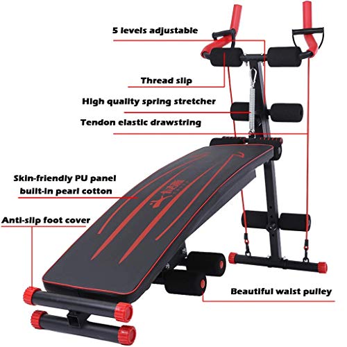 CLJ QWER Banco de Pesas para Uso General Multifuncional para Todo el Cuerpo, Equipo de Ejercicios para Flexiones en posición supina con Tabla CLJ QWER Banco de Pesas para Uso General Multifuncional para Todo el Cuerpo, Equipo de Ejercicios para Flexiones en posición supina con Tabla