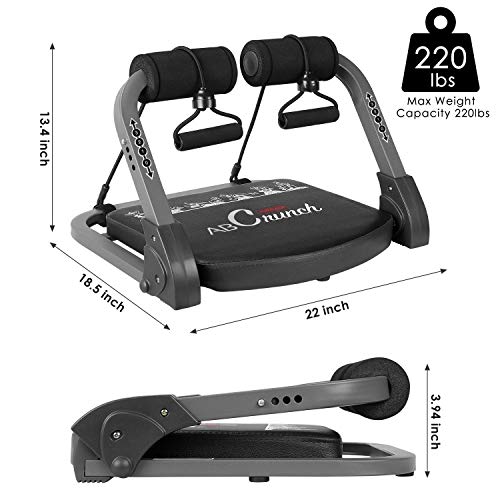 CLJ QWER Entrenador de Ejercicios para el núcleo y los Abdominales, máquina de Entrenamiento de Abdominales para la construcción de músculos de Todo el Cuerpo, Equipo de Gimnasio en casa para