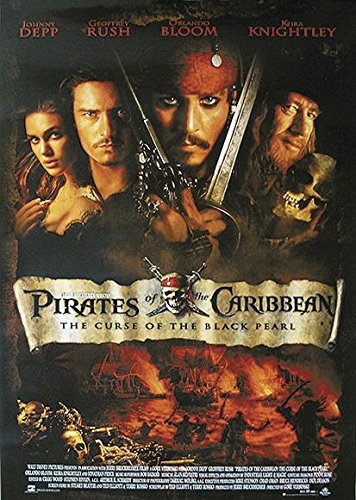 Close Up Póster Piratas del Caribe Formato Regular US (68cm x 98cm) + 2 Marcos Negros para póster con suspención