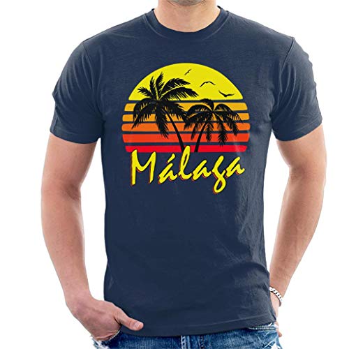 Cloud City 7 Malaga Vintage Sun Men's T-Shirt Cloud City 7 Malaga Vintage Sun Men's T-Shirt