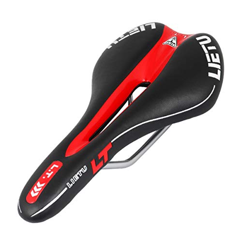 CLOUD POWER Sillín De Bici, Asiento De Bicicleta MTB, Sillín De Bicicleta Hueco Y Ergonómico Cojín Cómod Adecuado para Bicicletas Demontaña Y Bicicletas De Ciudad CLOUD POWER Sillín De Bici, Asiento De Bicicleta MTB, Sillín De Bicicleta Hueco Y Ergonómico Cojín Cómod Adecuado para Bicicletas Demontaña Y Bicicletas De Ciudad